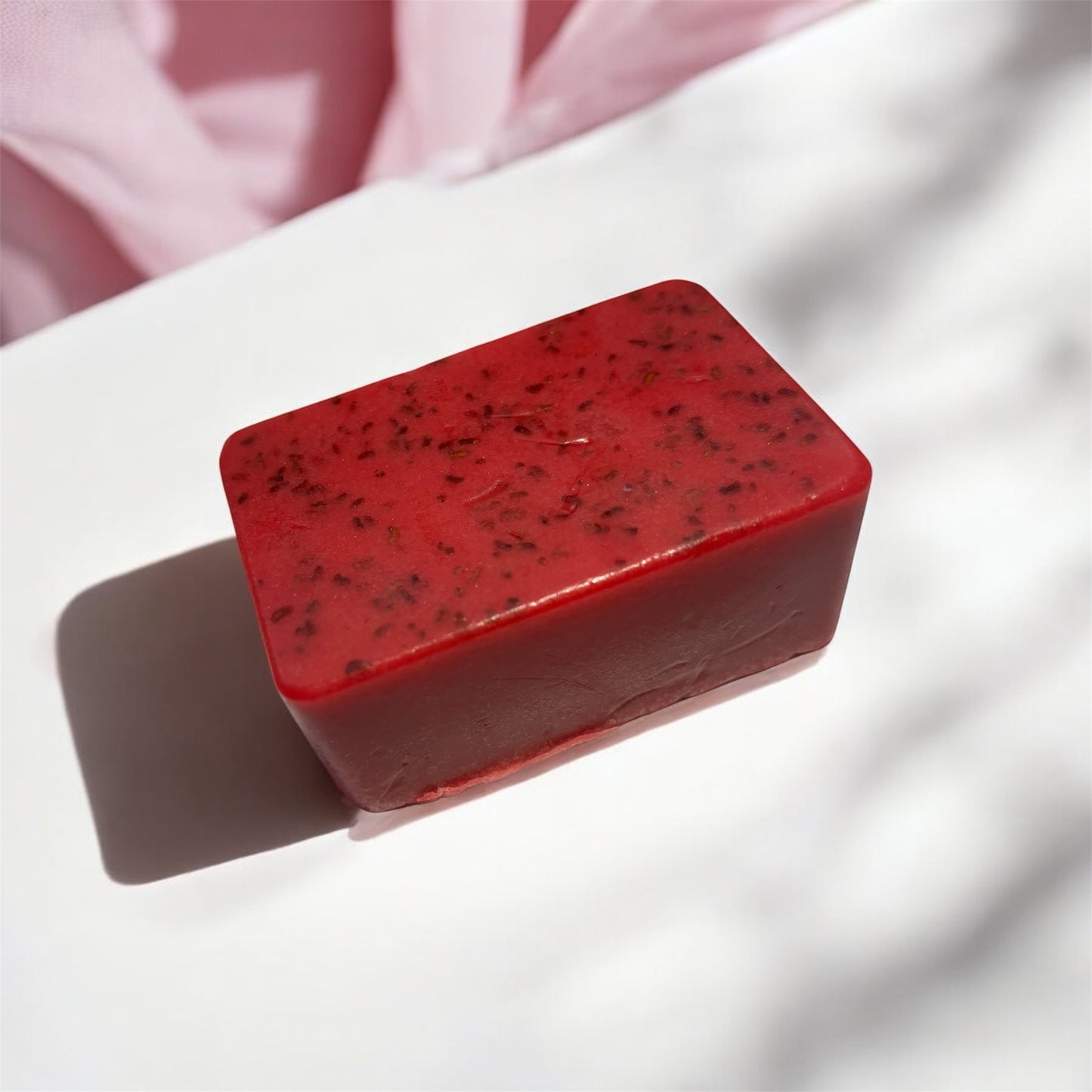 Strawberry, Raspberry, and Yogurt Soap Bar